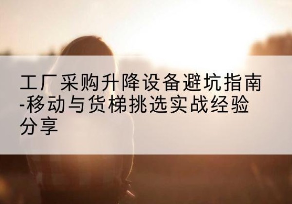 山丹移动式升降机怎么选-工厂采购升降设备避坑指南-移动与货梯挑选实战经验分享