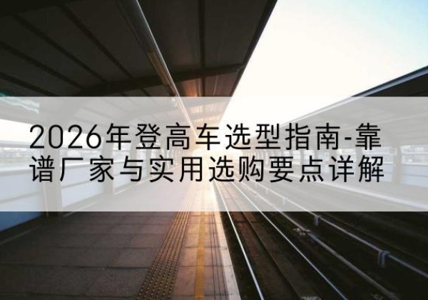 山丹登高车厂家推荐-2026年登高车选型指南-靠谱厂家与实用选购要点详解